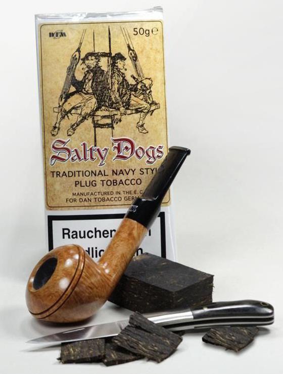 dan tobacco salty dogs Dog, 50 Gram Plug , Salty Dogs 50g