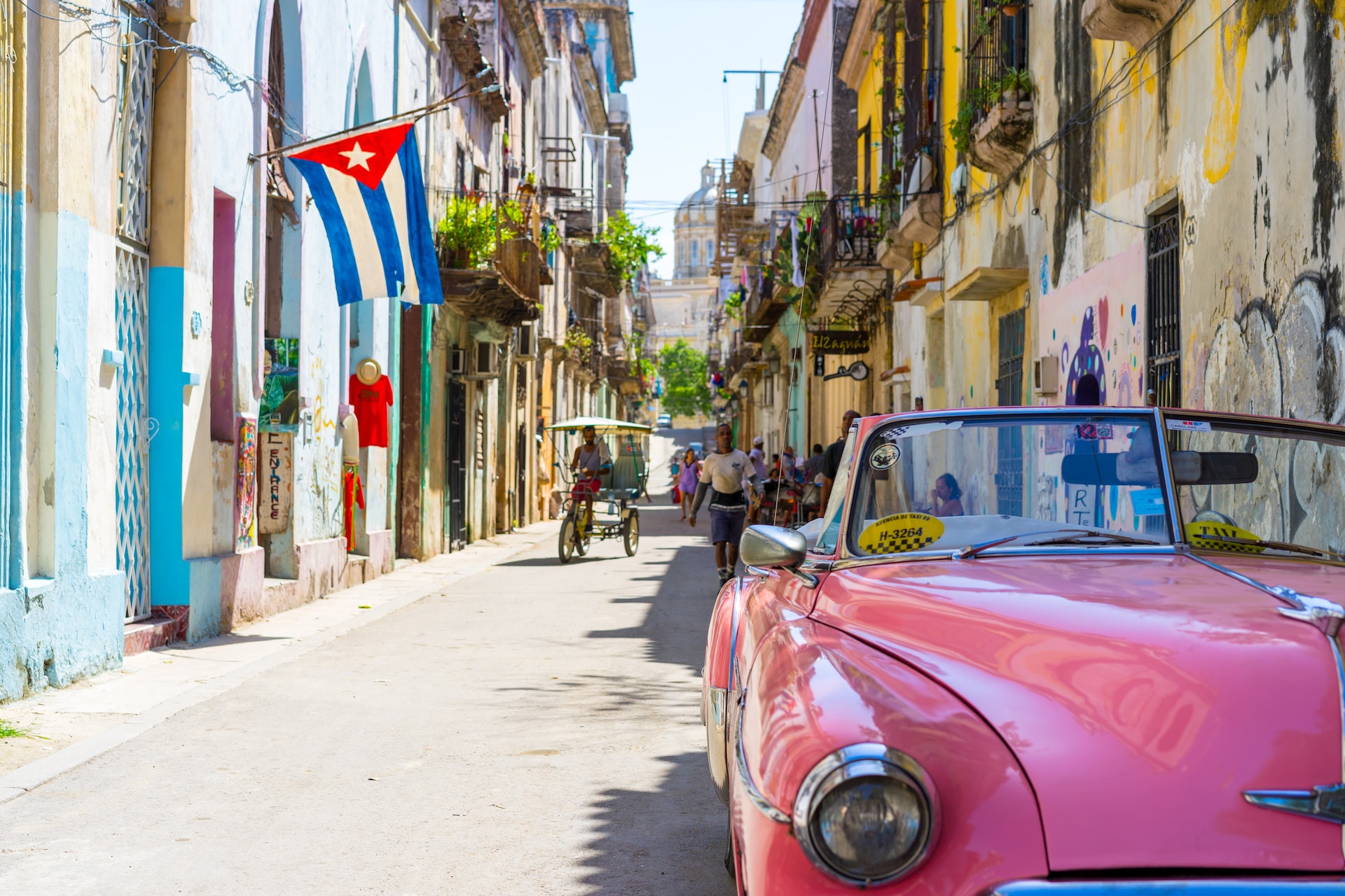 cuba auto rosa